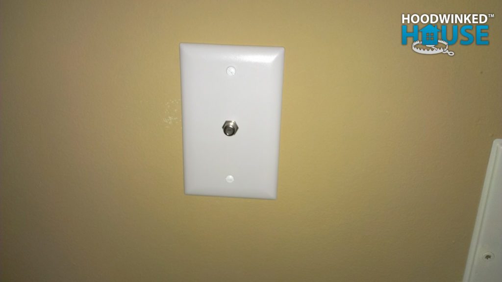 Cable TV wall outlet