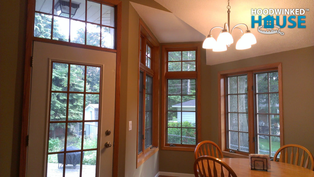 Contemporary addition solarium dining room